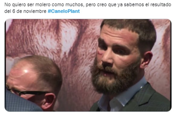 Memes Canelo Álvarez y Caleb Plant