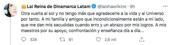 Tuit de Laisha Wilkins