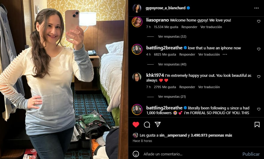 Seguidores de Gypy Rose Blanchard le dan la bienvenida y la felicitan por su reciente libertad