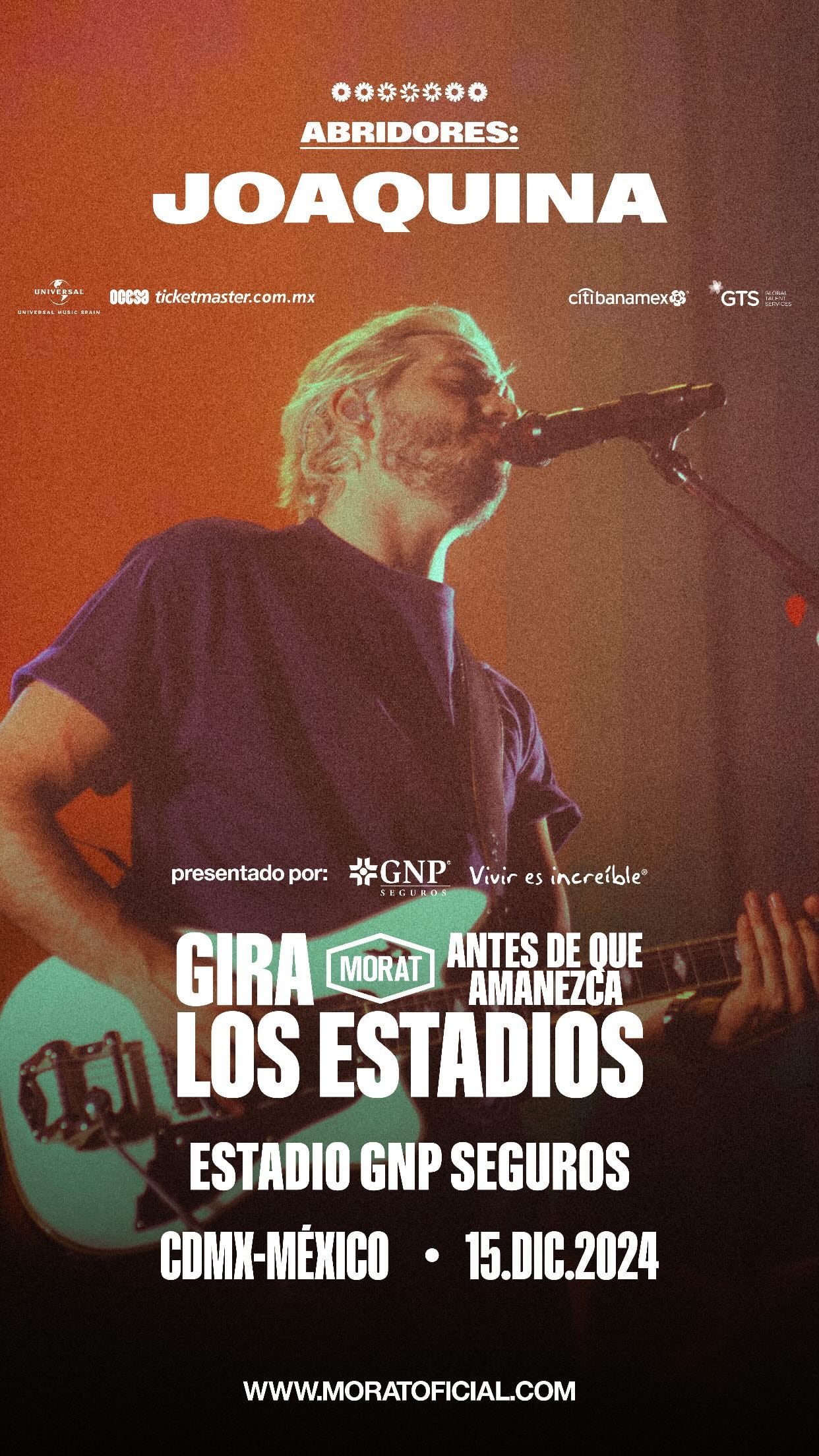 Los artistas que abrirán los conciertos de Morat en el Estadio GNP Seguros de la CDMX