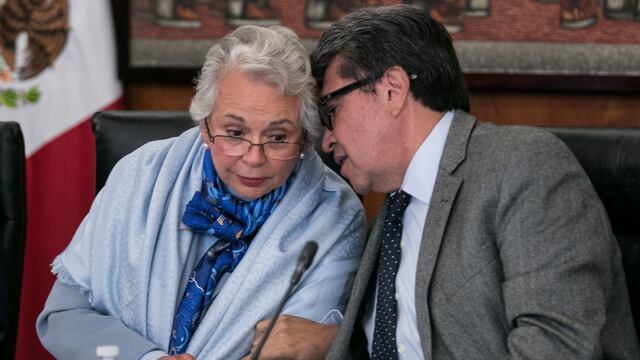 Olga sánchez Cordero y Ricardo Monreal