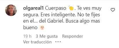 Reacciones a publicación de Sara Corrales