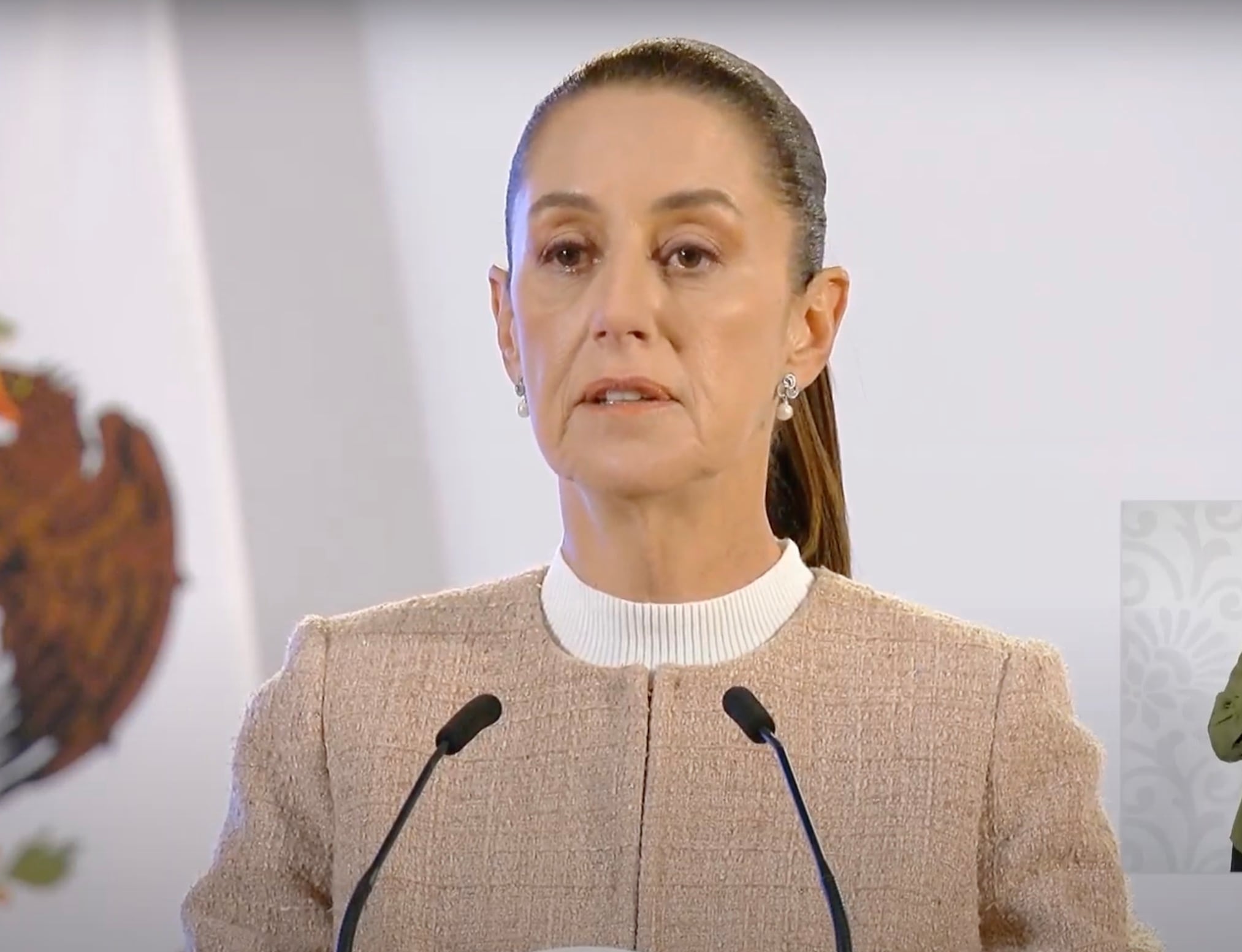 Claudia Sheinbaum en La Mañanera del 14 de octubre de 2024
