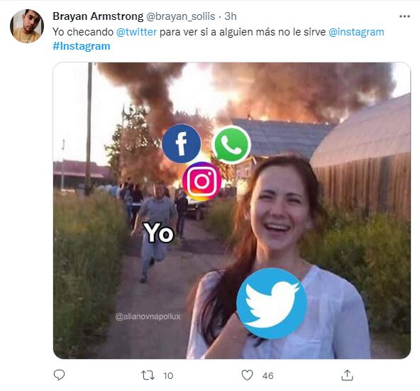 Meme por las fallas de la nueva actualización de Instagram