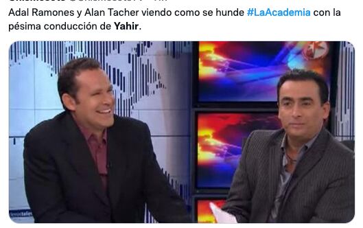 Meme de Yahir conduciendo La Academia.