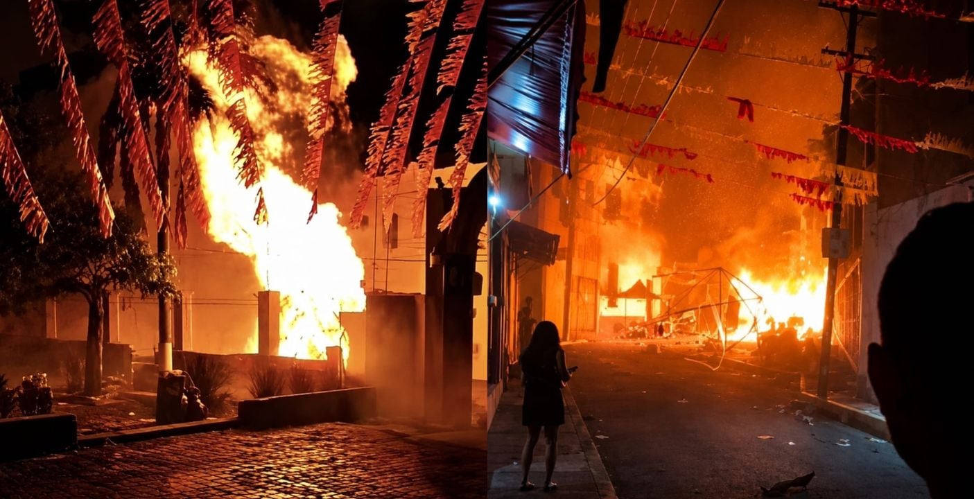 Explosión por torito de pirotecnia en Amatitlán, Jalisco
