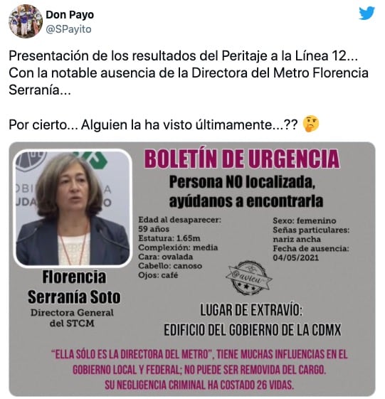 Meme sobre Florencia Serranía