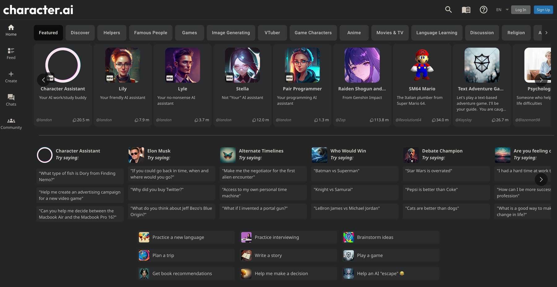 Character AI es la inteligencia artificial que te deja hablar con famosos