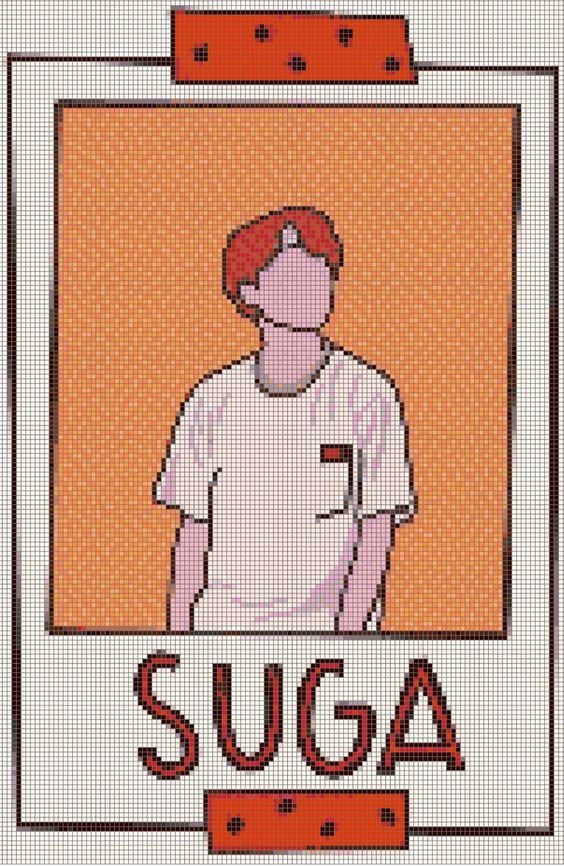 9 dibujos cuadrículas de BTS fáciles que cualquier miembro del ARMY puede hacer
