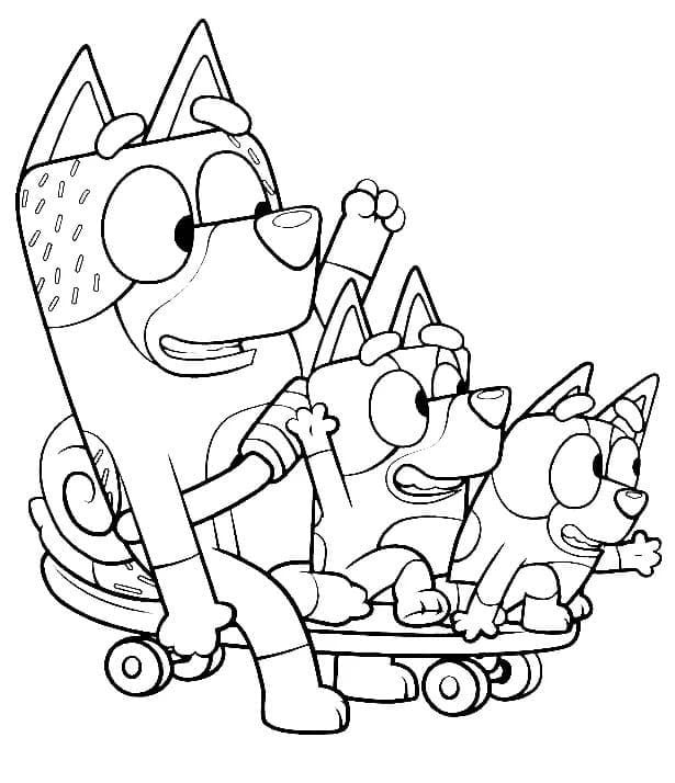 Dibujos de Bluey por el Día del Maestro