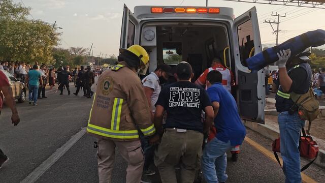 Accidente de migrantes en Chiapas