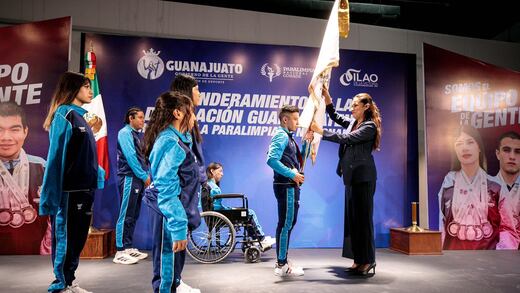 Libia Dennise abandera a Delegación Paradeportiva de Guanajuato rumbo a la Paralimpiada Nacional CONADE 2025