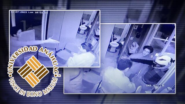 Estudiante de la Universidad Anáhuac golpea a vigilante