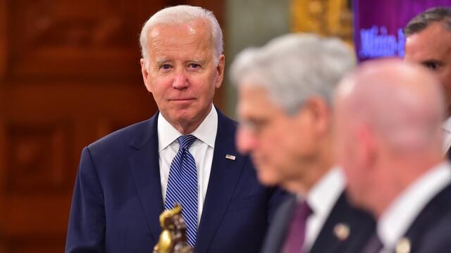 Joe Biden, presidente de Estados Unidos, en México el 9 de enero de 2023 en Palacio Nacional