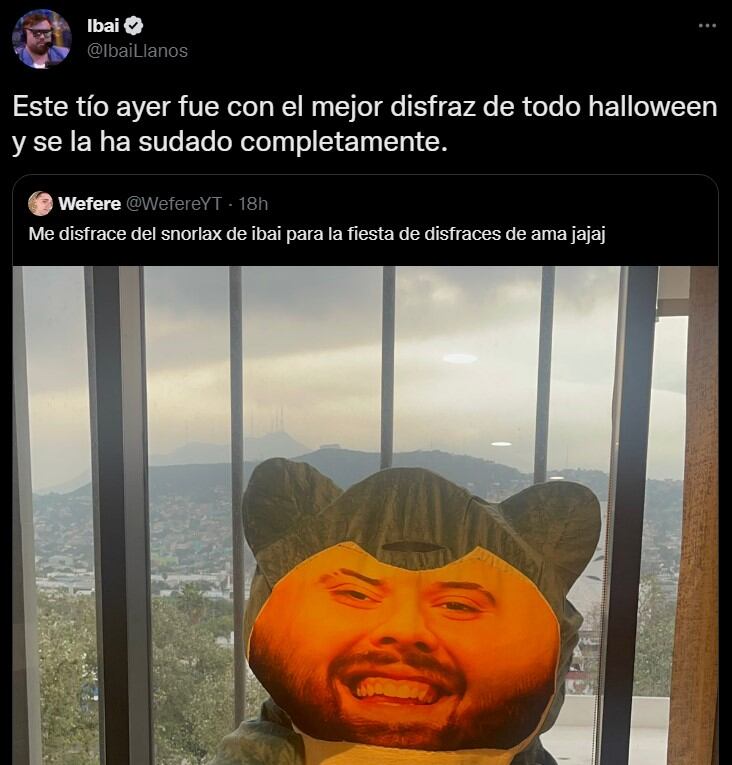 Disfrasz de Ibai Llanos