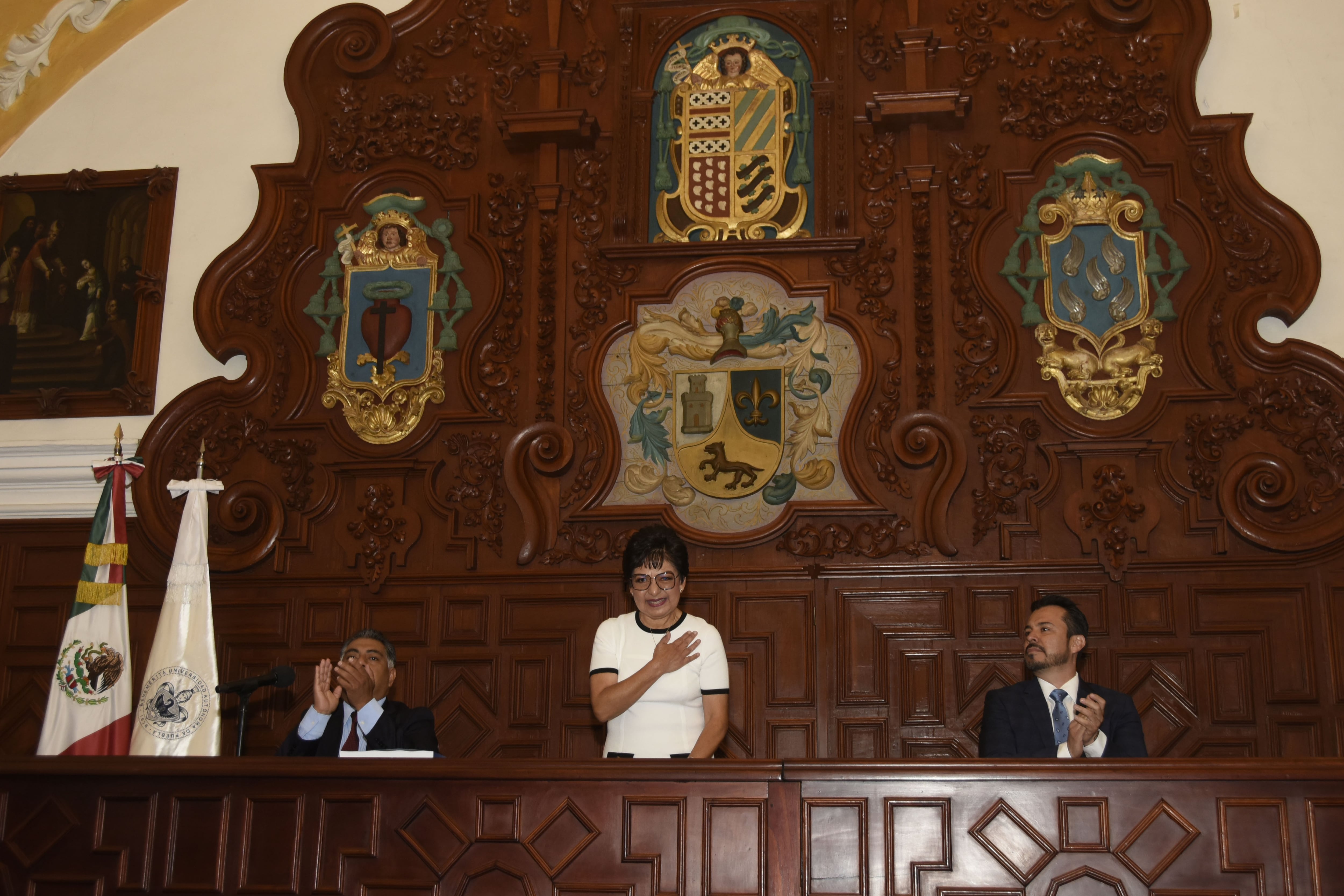 Lilia Cedillo presentó su Cuarto Informe de Labores ante el consejo universitario de la BUAP.