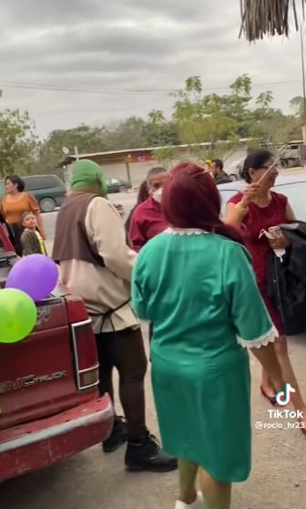 Novios se casan disfrazados de Shrek y Fiona