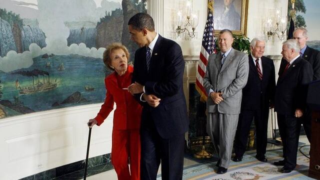 Nancy Reagan falleció este domingo a los 94 años.