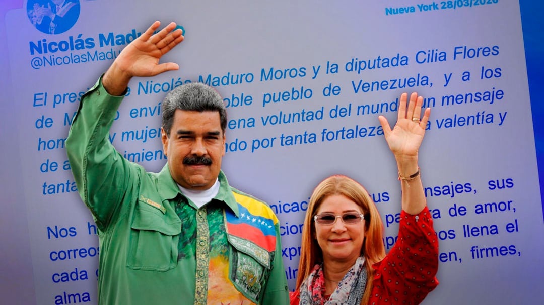 Maduro y Cilia Flores reaparecen desde prisión con mensajes en X