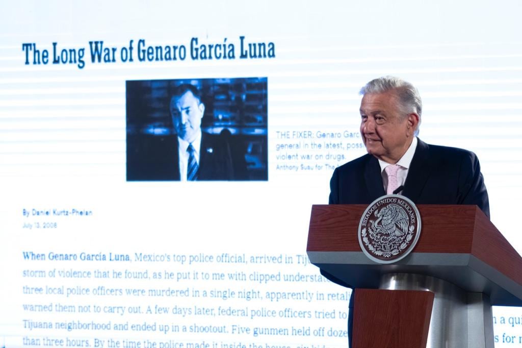 AMLO habla de Genaro García Luna