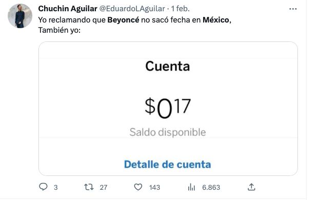 Beyoncé provoca memes porque su Renaissance Tour 2023 dejó en visto a México