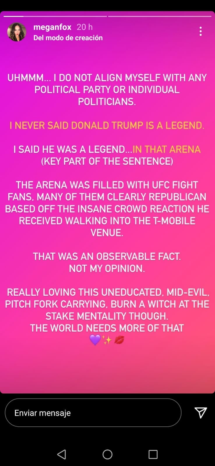 Historia de Instagram