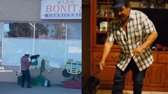 Don Guille y su perrita Chiquilina