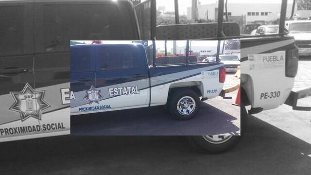 Patrulla donde transportaba el combustible robado