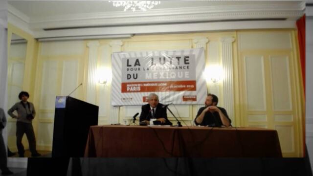 “Como le fue tan bien a Morena en la pasada elección, va a recibir de prerrogativas una cantidad considerable de dinero y es Morena la que me está pagando mis gastos”, dijo en la Casa de la América Latina de París.