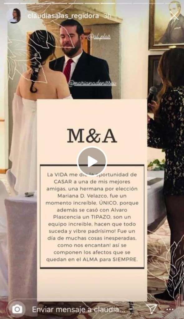 Video de la regidora de MC, Claudia Gabriela Salas