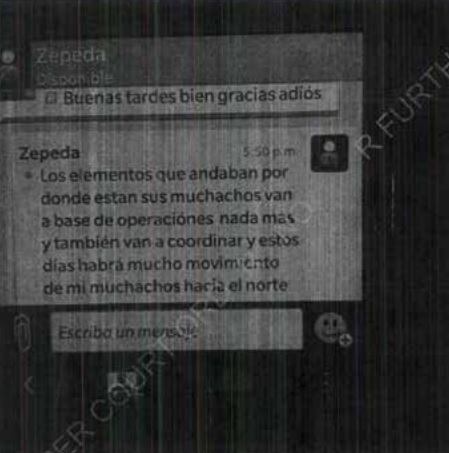 Presuntos mensajes se Cienfuegos