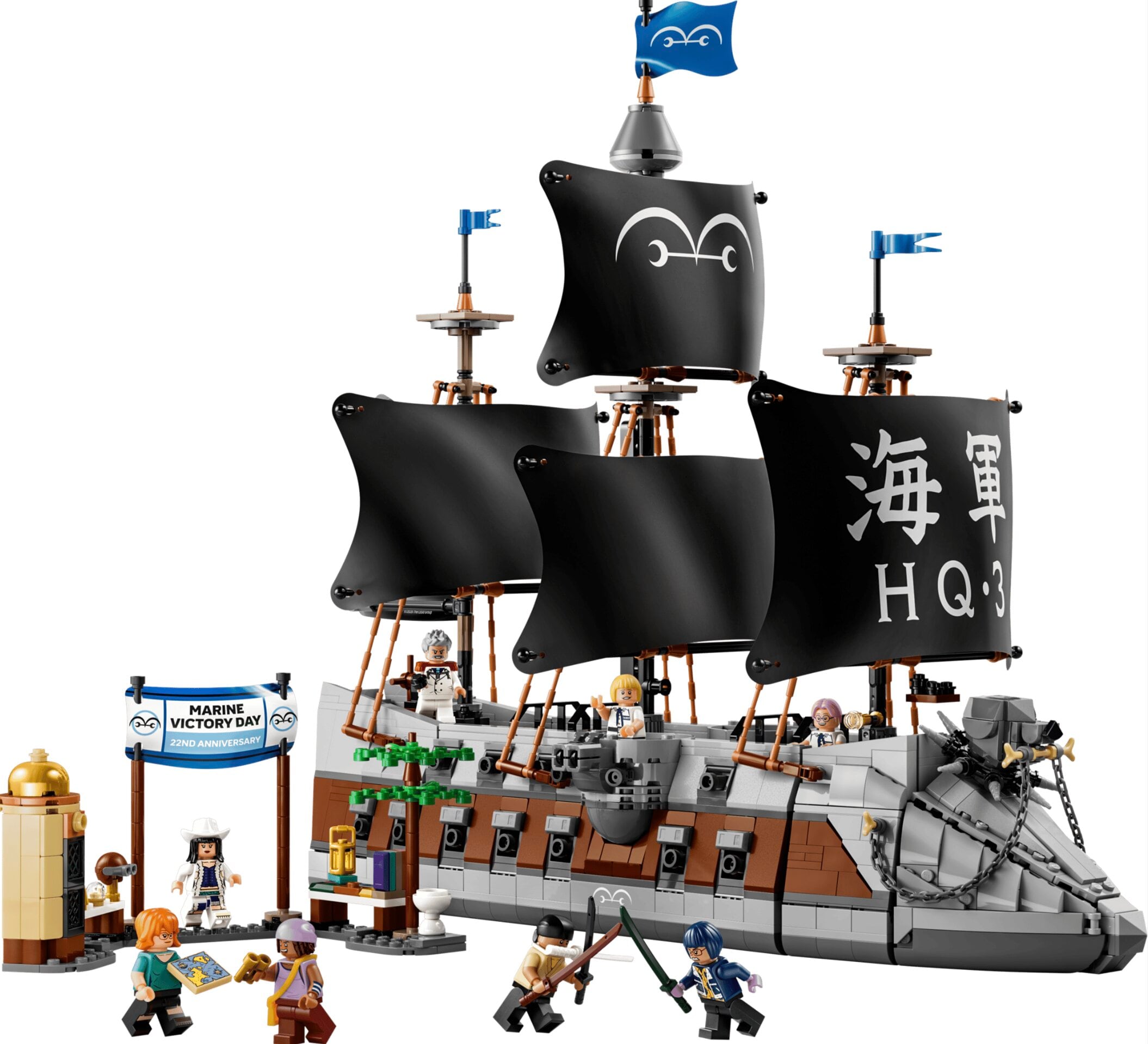 LEGO ONE PIECE Barco de la Marina de Garp