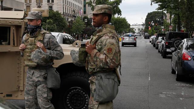 Tropas en la capital de EU
