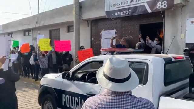 Protestas en Amozoc Puebla