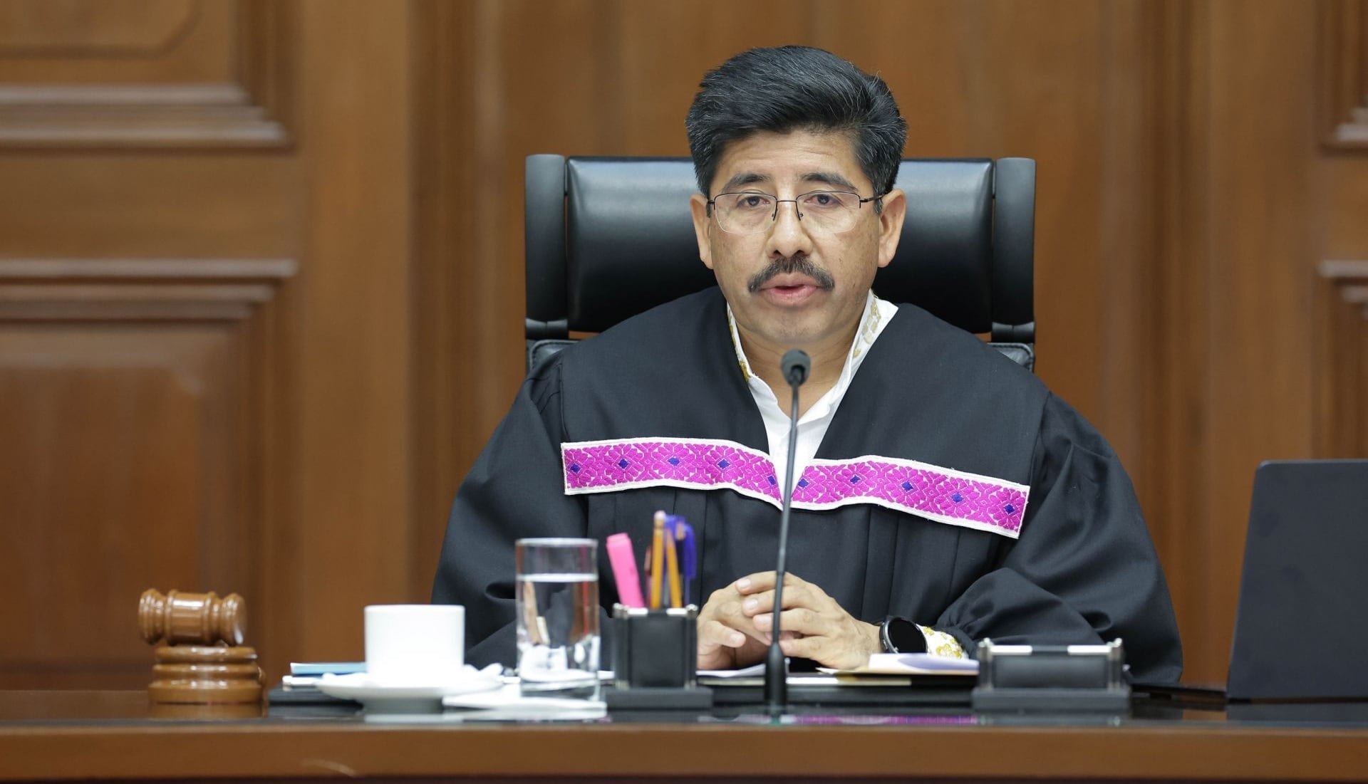 Hugo Aguilar Ortiz, ministro presidente de la Suprema Corte de Justicia de la Nación (SCJN)