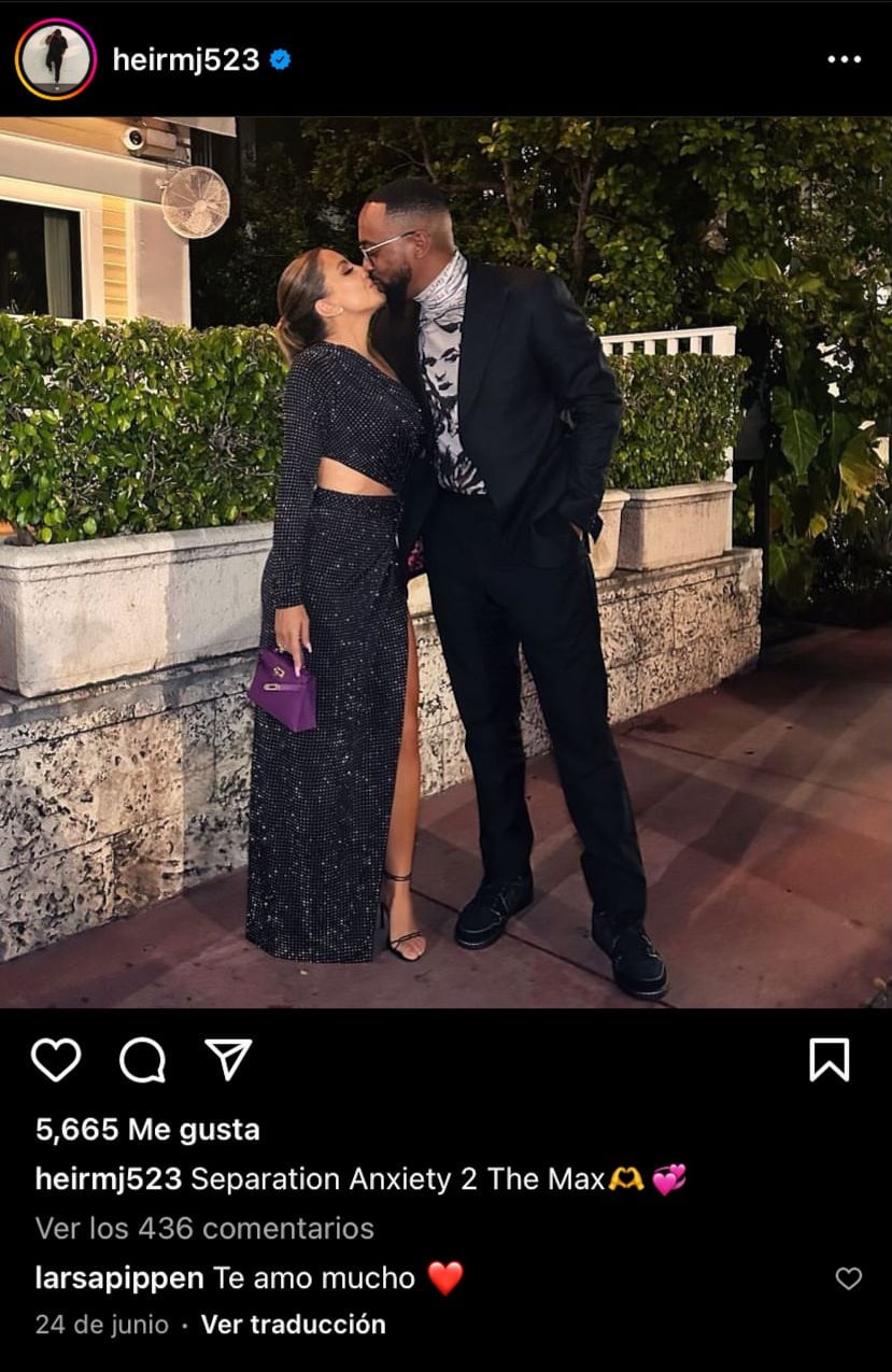 Larsa Pippen y Marcus Jordan.
