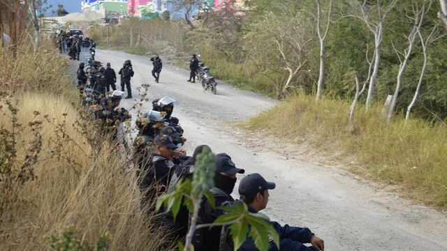 Policía estatal en Chilpancingo, Guerrero