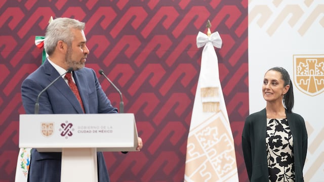 Claudia Sheinbaum, jefa de gobierno en CDMX, y Alfredo Ramírez Bedolla, gobernador de Michoacán