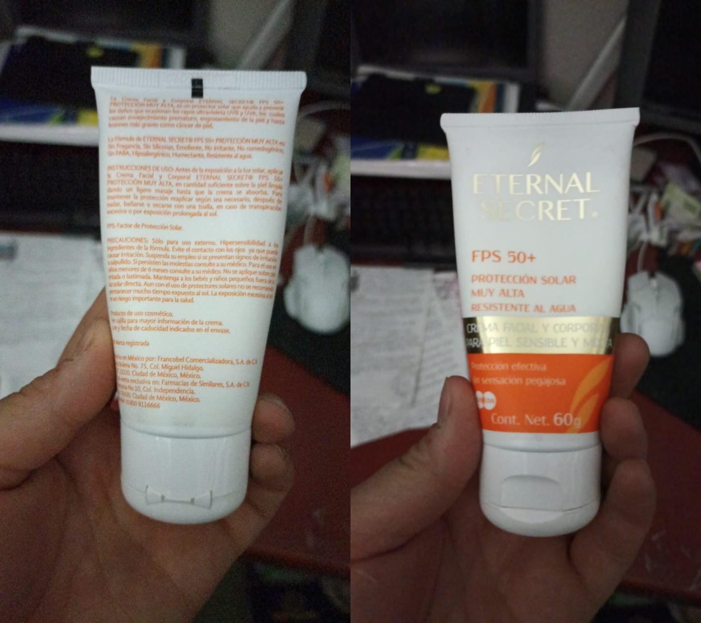 Protector solar Eternal Secret, caduca