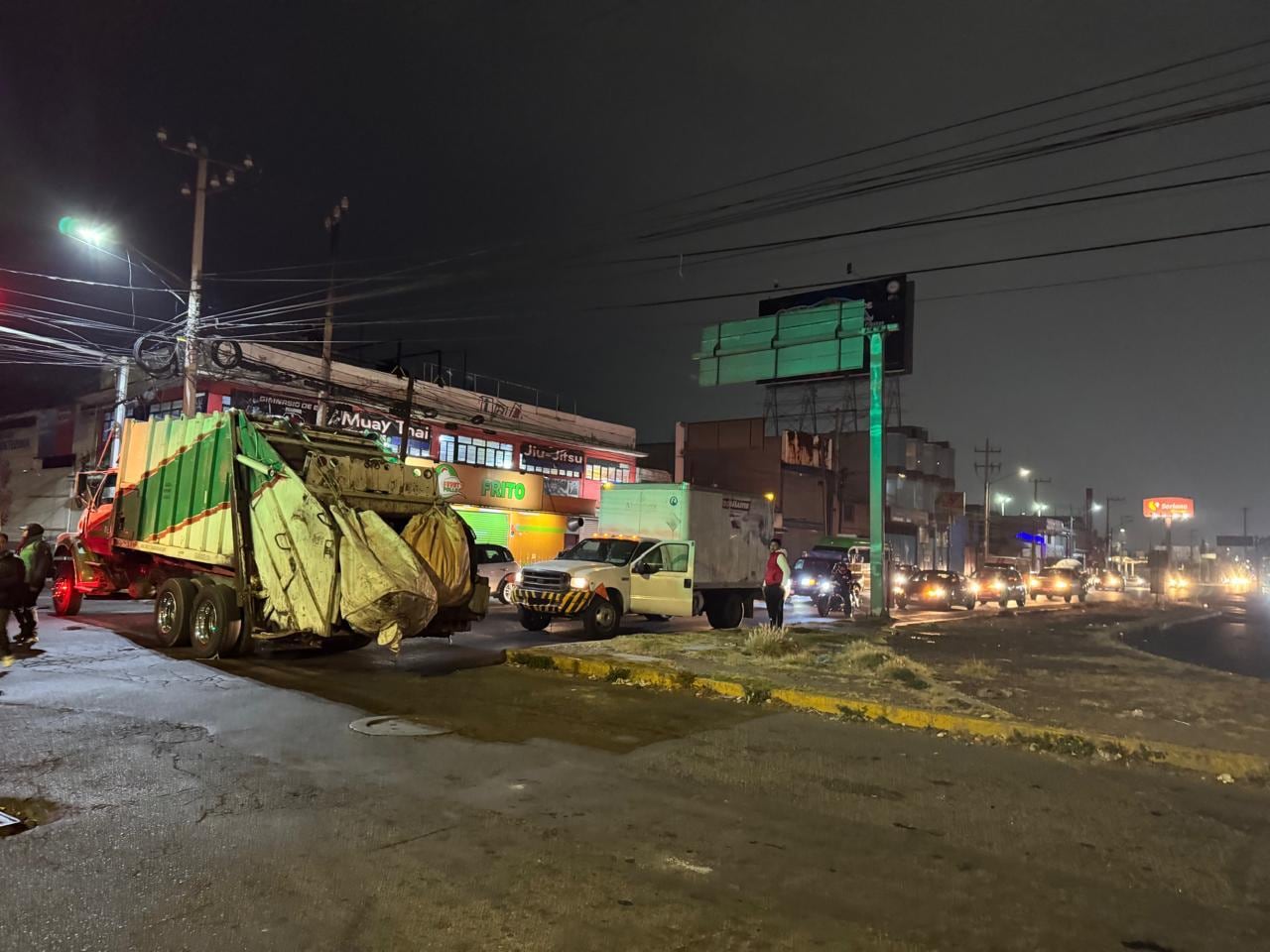 Trabadores de Suteym en bloqueos en Ecatepec