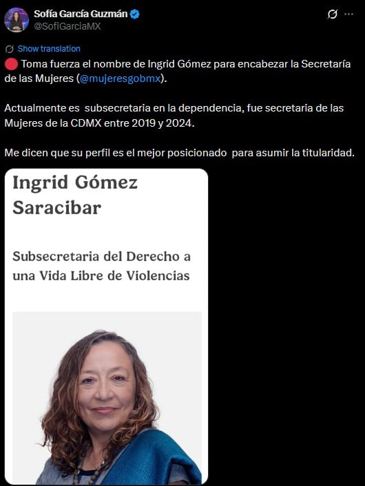 Perfilan a Ingrid Gómez como sucesora de Citlalli Hernández en la Secretaría de las Mujeres