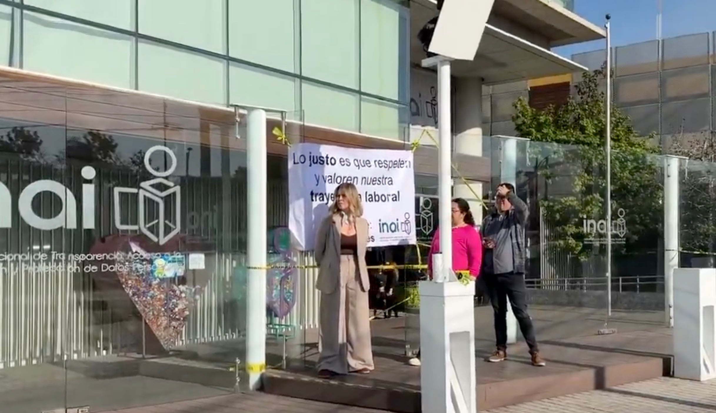 Trabajadores del INAI inician nueva jornada de protestas ante fracaso de “compensaciones”