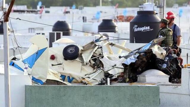 Avioneta desplomada en NL.