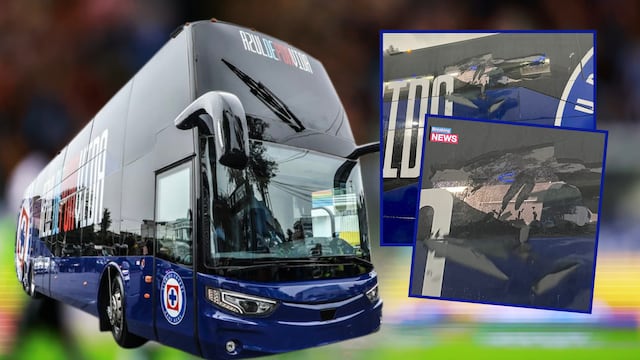 Aficionados de América rompieron ventanas del autobús de Cruz Azul