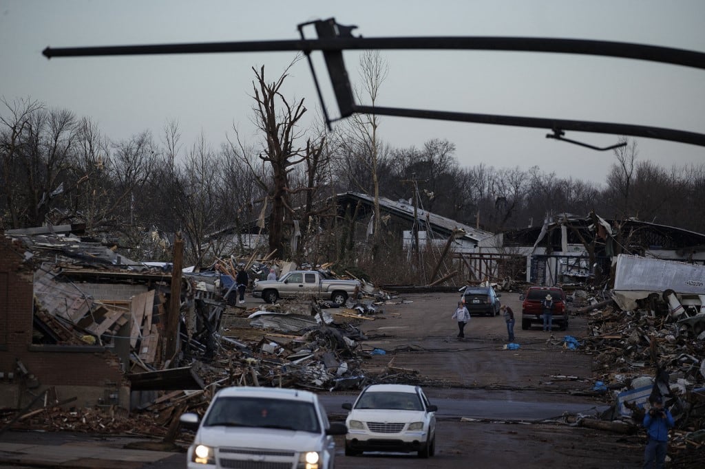 Devastación dejada por tornados