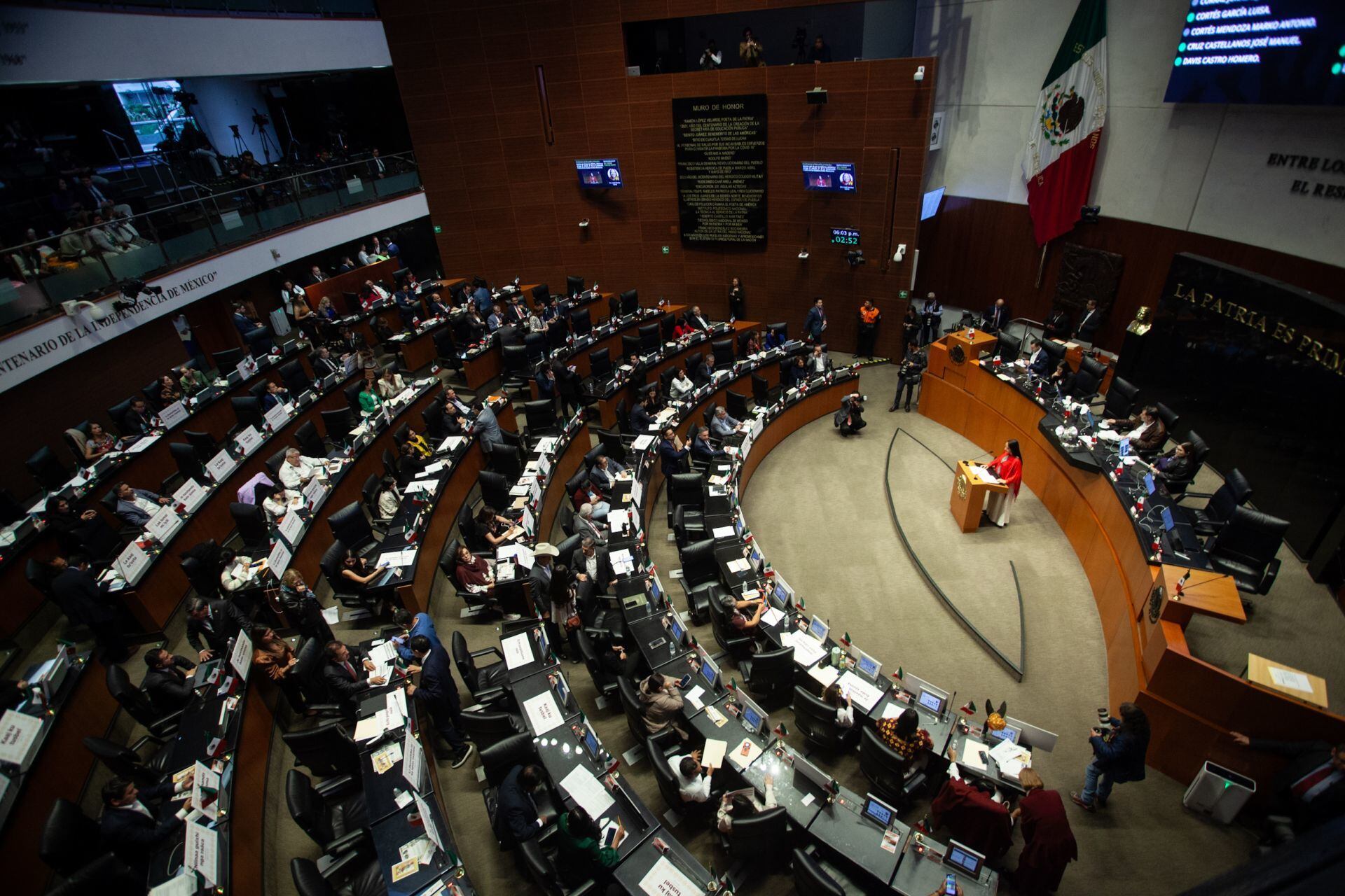 Sesión de la Cámara de Senadores