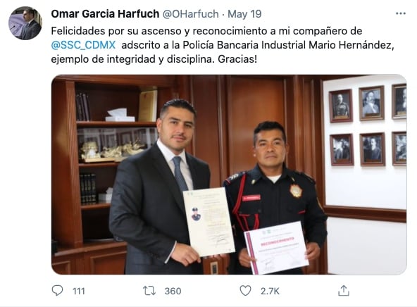 Policía CDMX con Omar García Harfuch