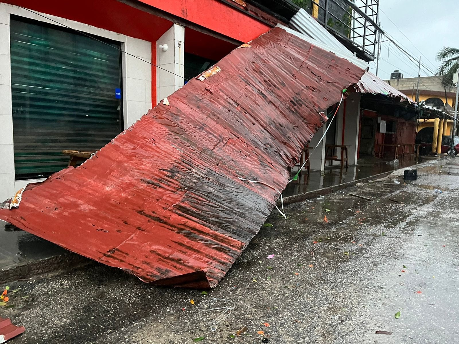 Huracán Beryl en Tulum, Quintana Roo