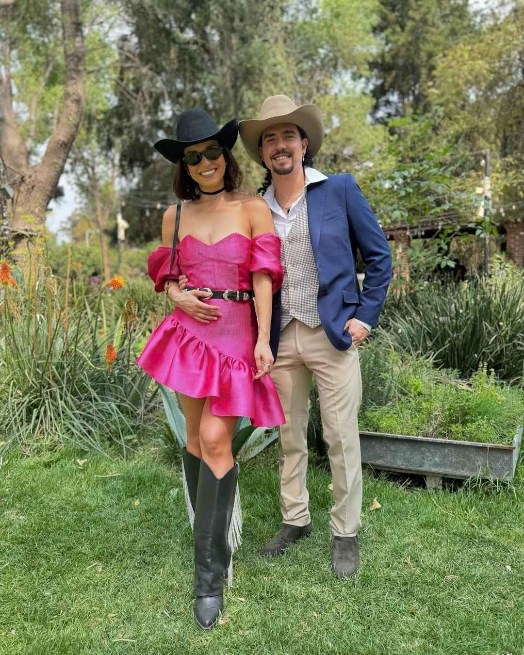 Tania Rincón con su novio Pedro Pereyra.