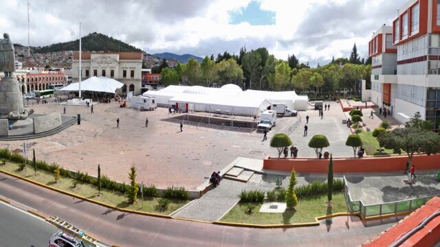 Hospital inflable en Hidalgo por coronavirus.